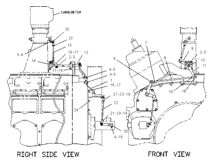 CONTROL GP-CARBURETOR 4P6741 CAT
