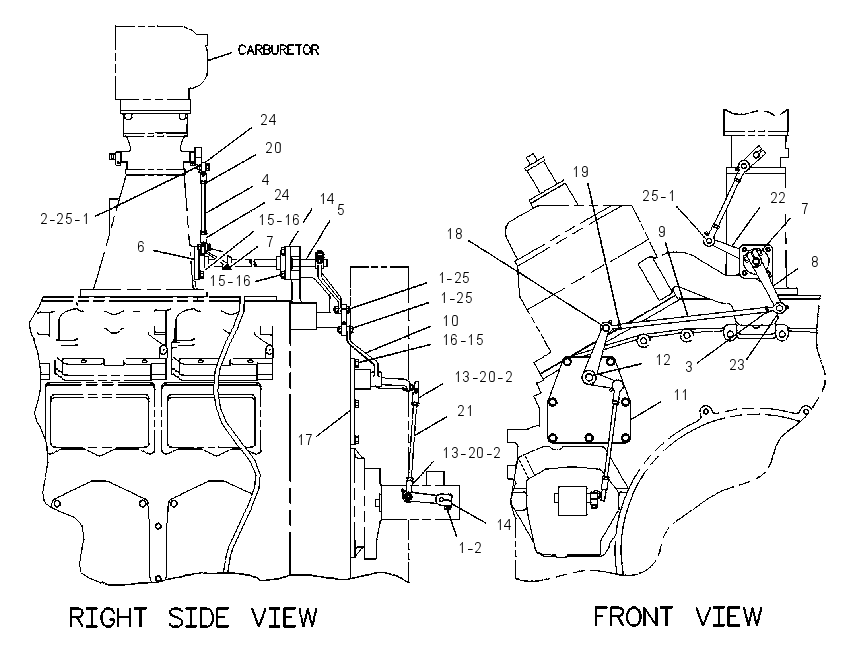 CONTROL GP-CARBURETOR 4P7316 CAT