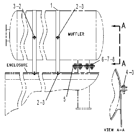 MOUNTING GP-MUFFLER 1120864 CAT