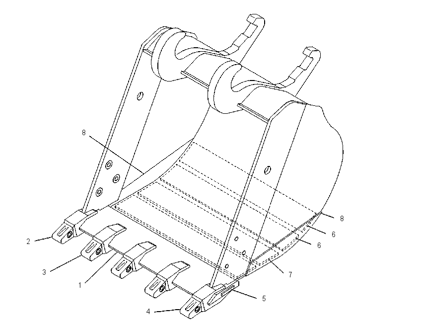 Ковш экскаваторный в сборе 1068773 CAT