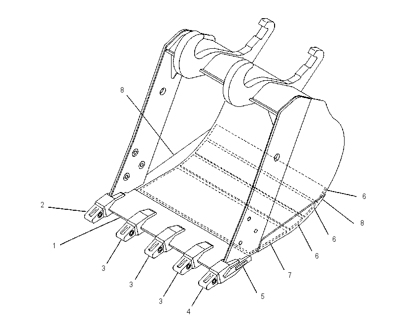 BUCKET AS-TRENCHING 1072588 CAT