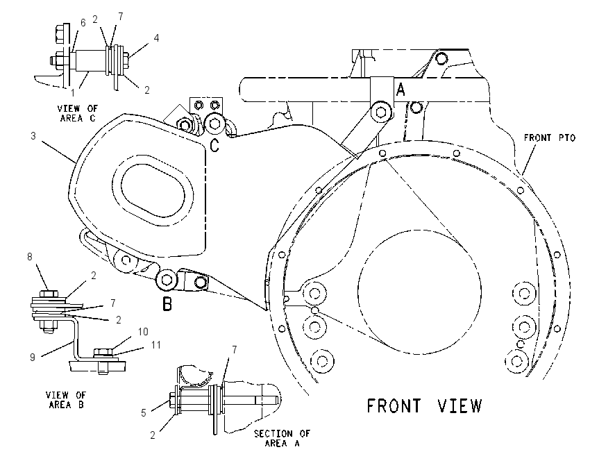 Защита ремня 1142710 CAT