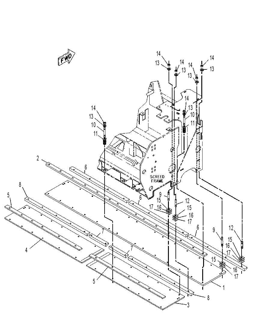 PLATE GP-SCREED 8I0177 CAT