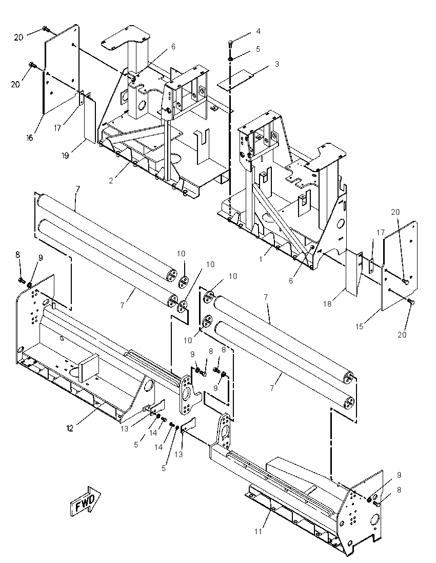 FRAME GP-MAIN 8I0002 CAT