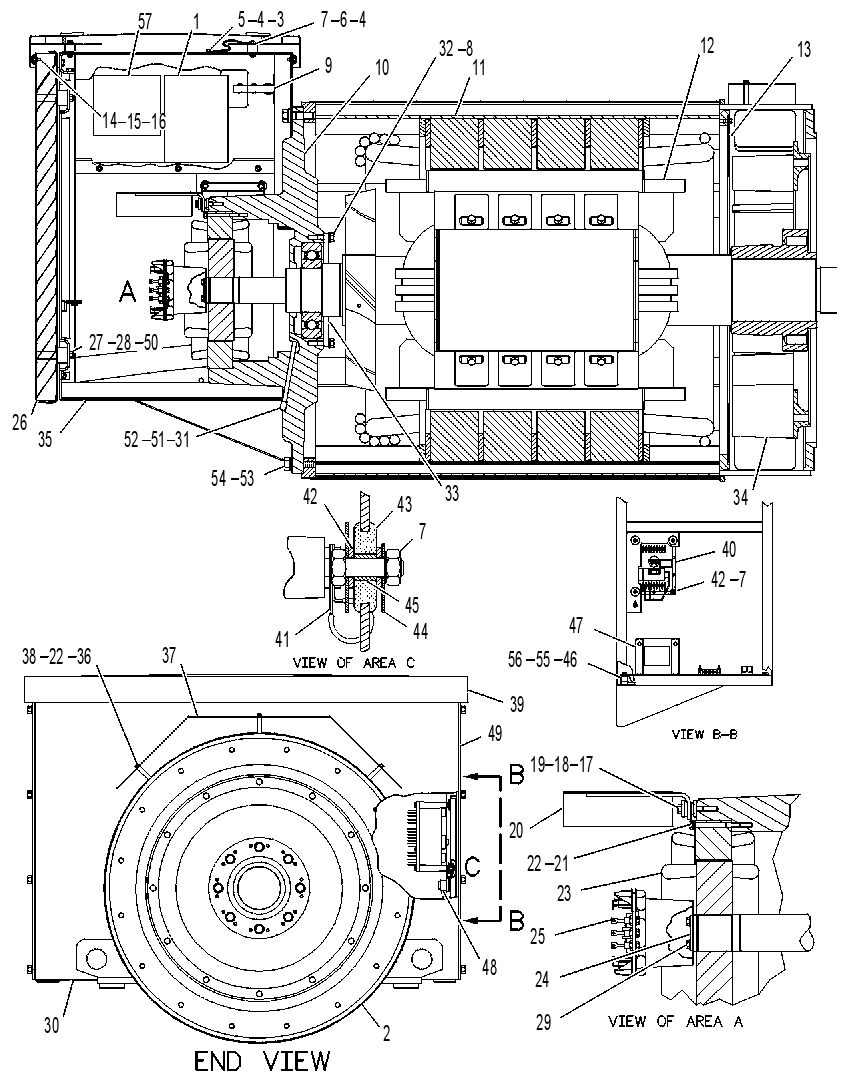 Генератор 7C3541 CAT