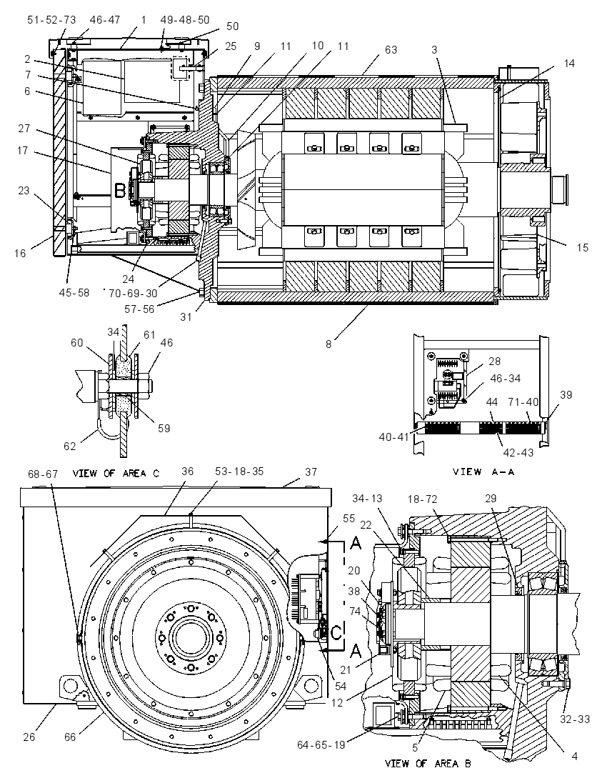 Генератор 6I4843 CAT
