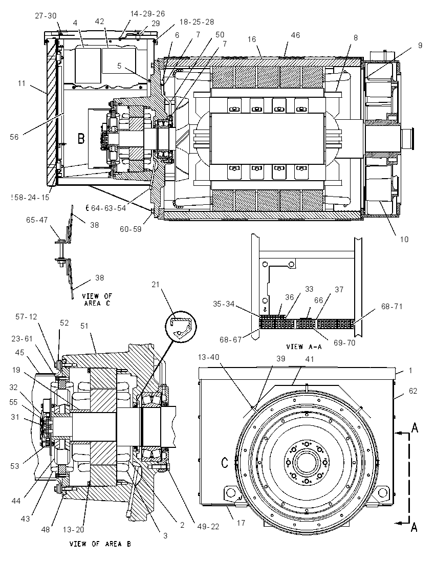 Генератор 6I4845 CAT