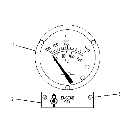 GAUGE GP-ENGINE OIL TEMP 4P9560 CAT