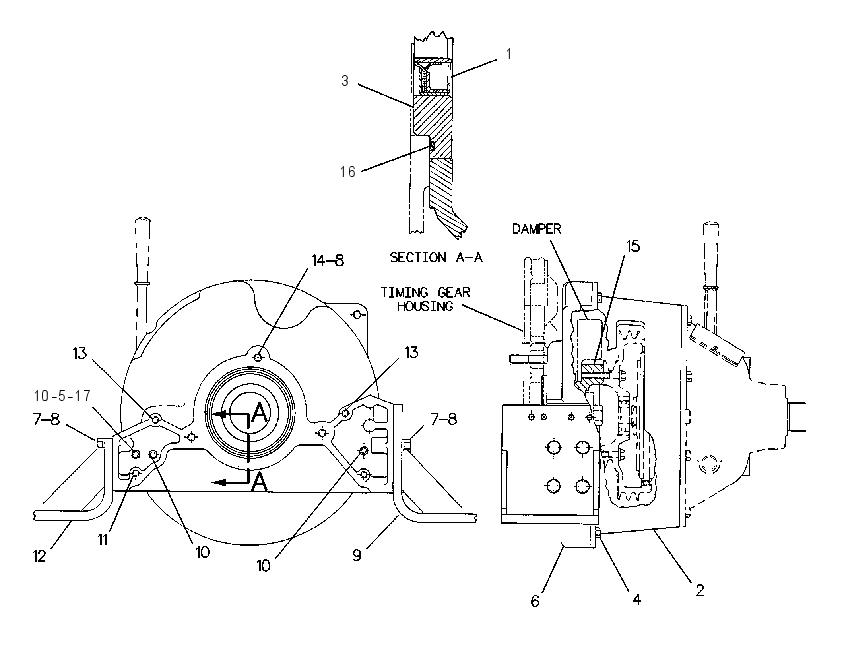 MOUNTING GP-HYD PUMP DRIVE 1090866 CAT