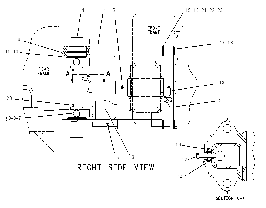 HITCH GP-ARTICULATING & OSC 1117904 CAT