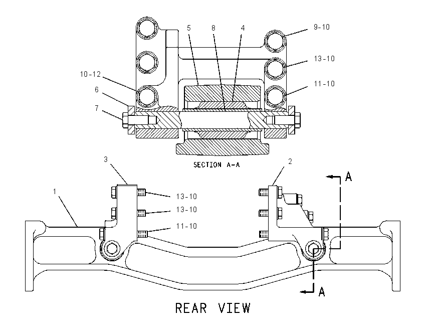 SUPPORT GP-UNDERCARRIAGE 1042342 CAT