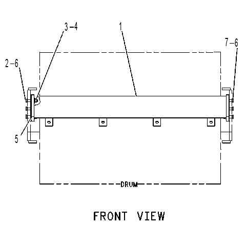 BUMPER GP-DRUM 1057608 CAT