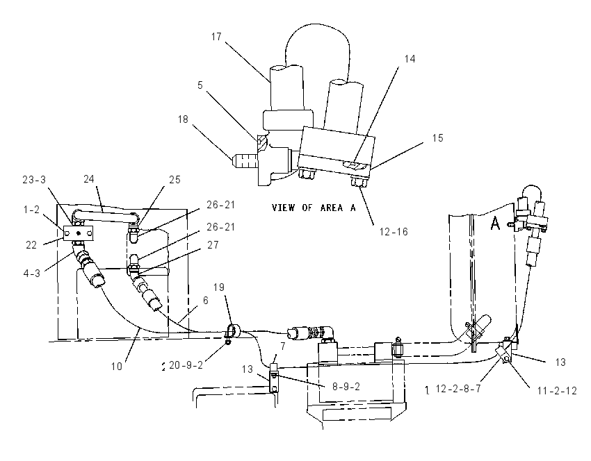 LINES GP-REAR ATTACHMENT 5Y1515 CAT