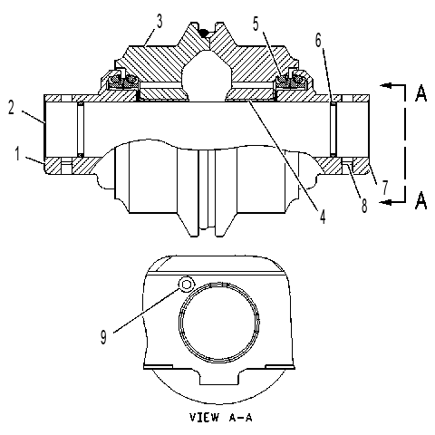 ROLLER GP-TRACK-CENTER FLANGE 1273807 CAT