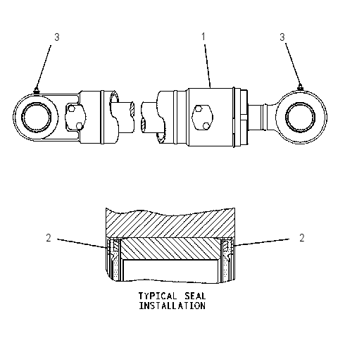 CYLINDER & SEAL GP-OFFSET 1239936 CAT