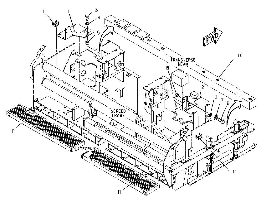 BRACKET GP-GRADE & SLOPE 1102422 CAT