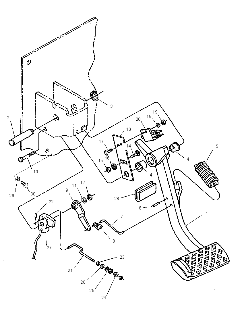PEDAL GP-INCHING 1165678 CAT