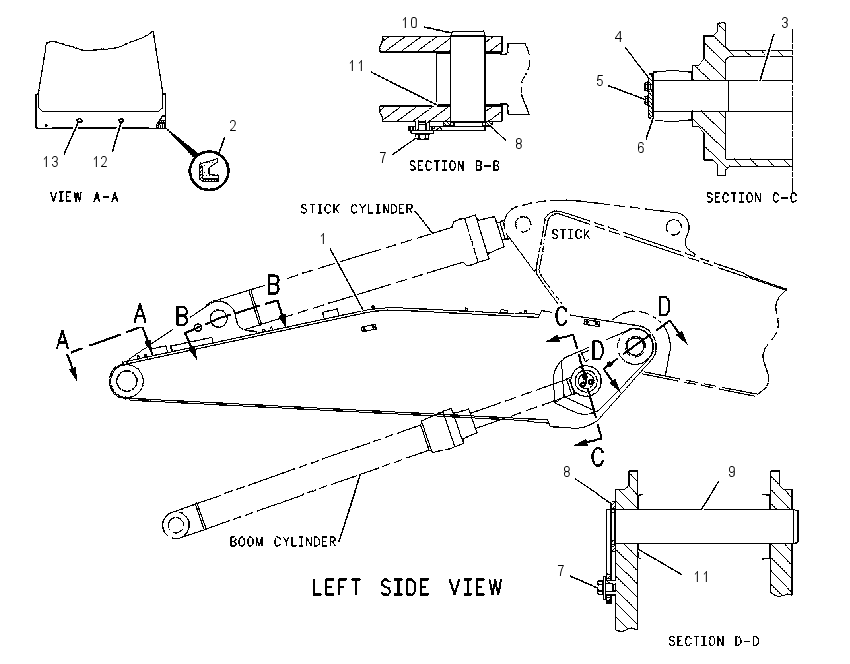 BOOM GP-STUB 6C6100 CAT
