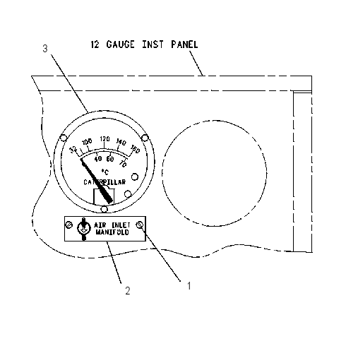 GAUGE GP-AIR INLET TEMPERATURE 4P9559 CAT