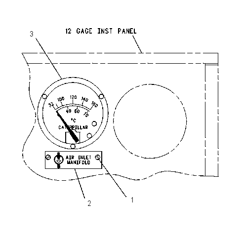 GAUGE GP-AIR INLET TEMPERATURE 6I0677 CAT
