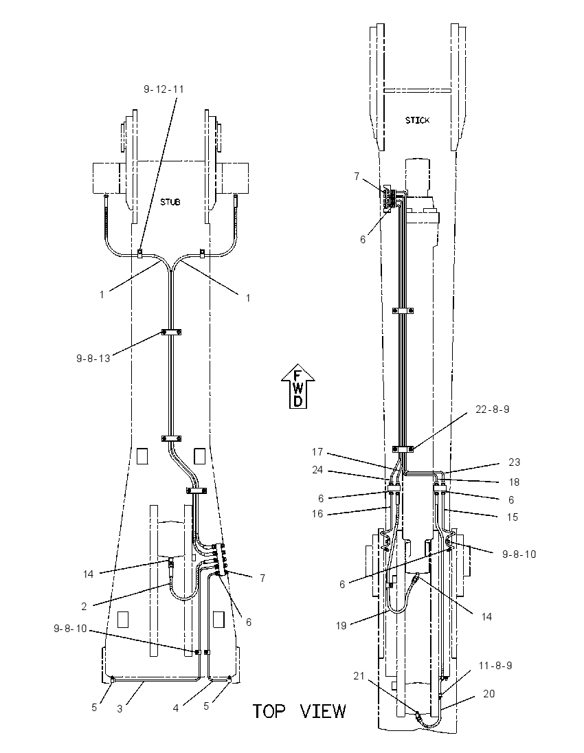 Трубопроводы смазки 6C6048 CAT