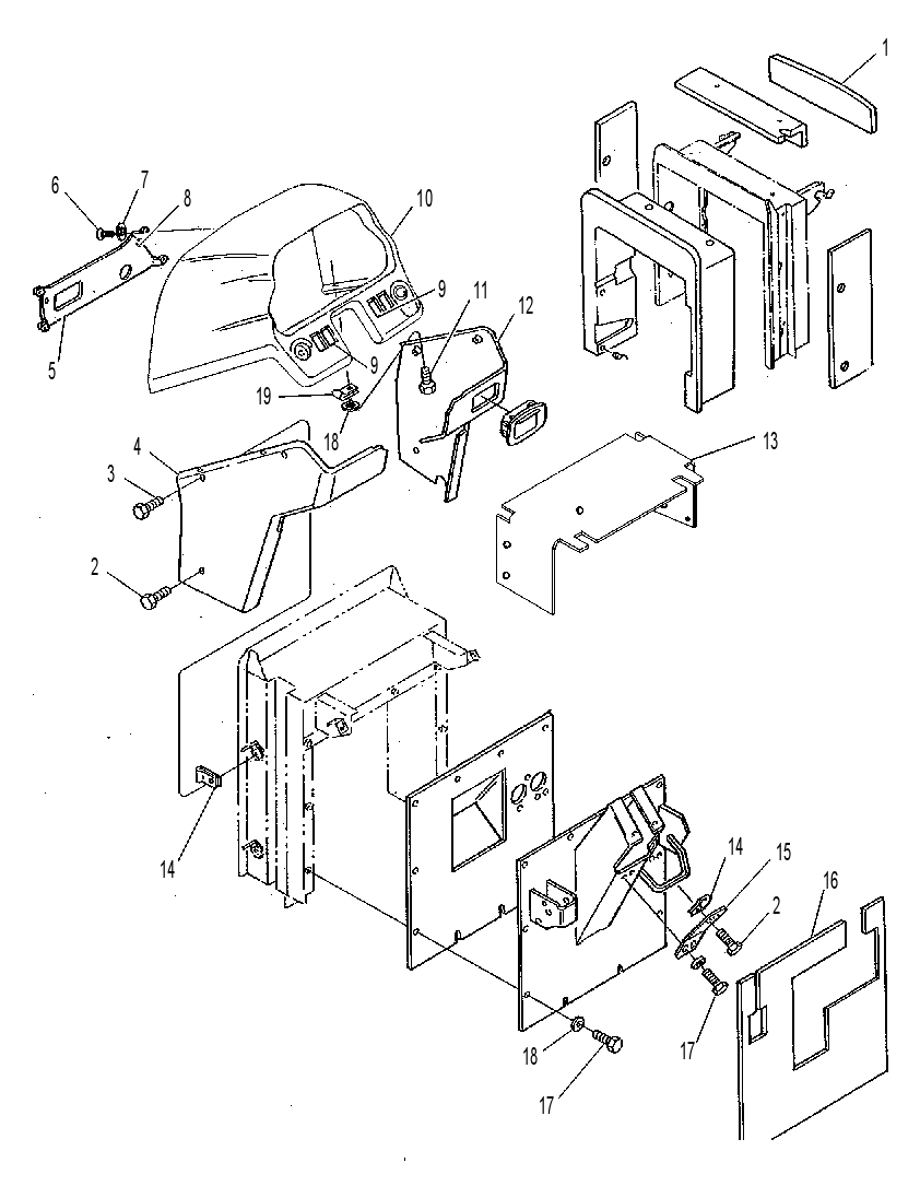COVER-FRONT CONSOLE 1165687 CAT