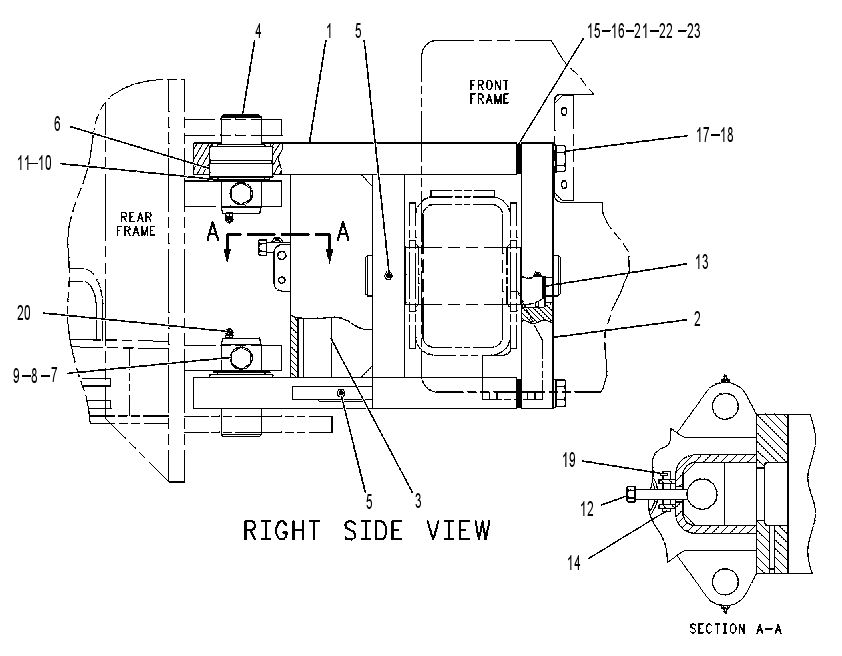 HITCH GP-ARTICULATING & OSC 1138484 CAT