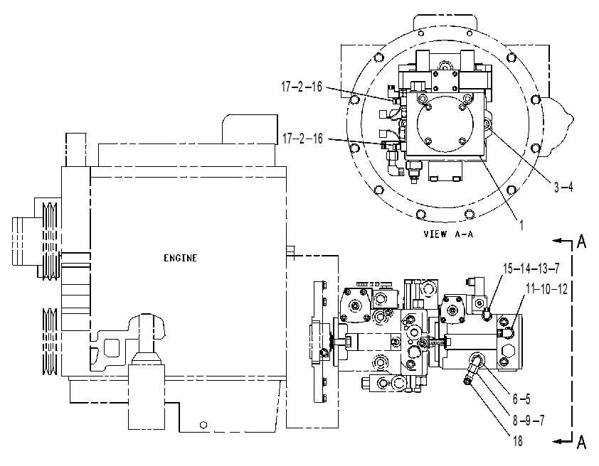 PUMP & MTG GP-VIBRATORY 1043936 CAT