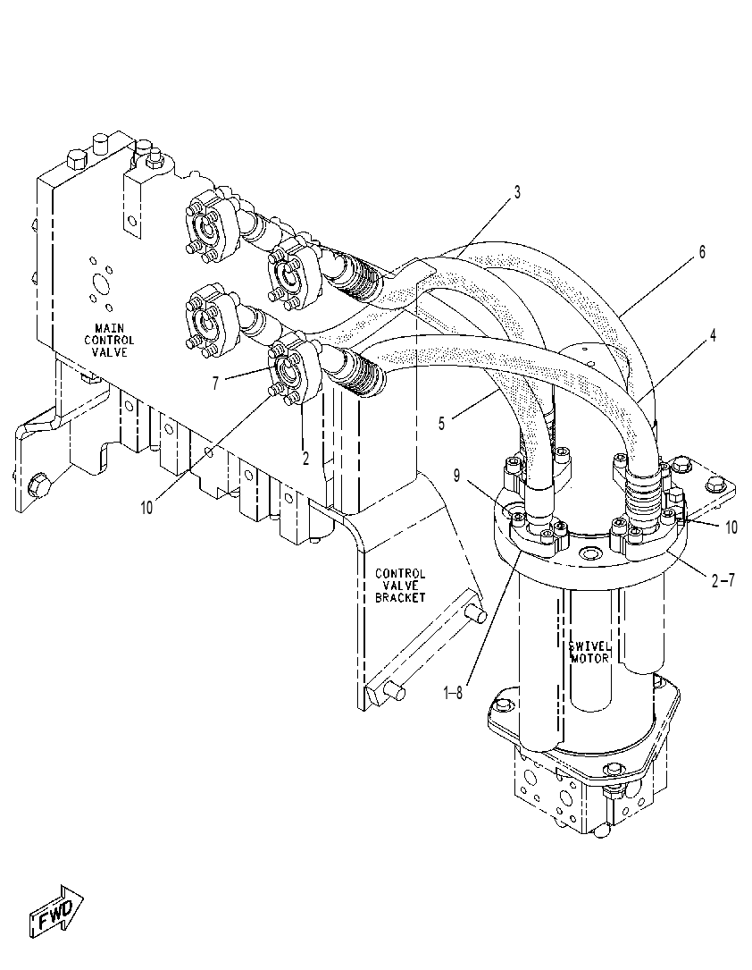 LINES GP-IMPLEMENT & TRAVEL 1125440 CAT