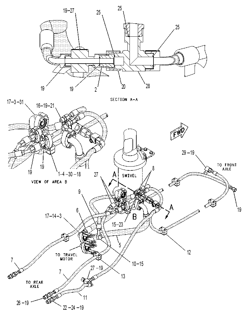 LINES GP-STEER, BRAKE & TRAVEL 1111878 CAT
