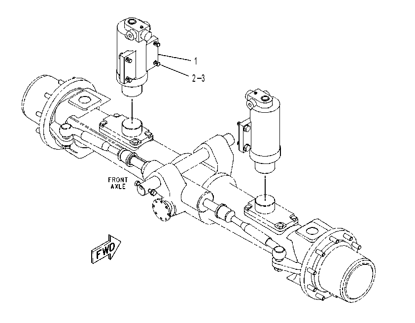 CYLINDER & MTG GP-AXLE LOCK 1111897 CAT