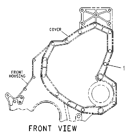 FASTENER GP-FRONT COVER 1210696 CAT