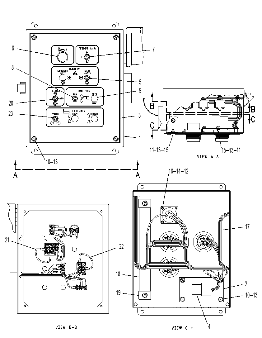 BOX GP-SCREED CONTROL 1144642 CAT