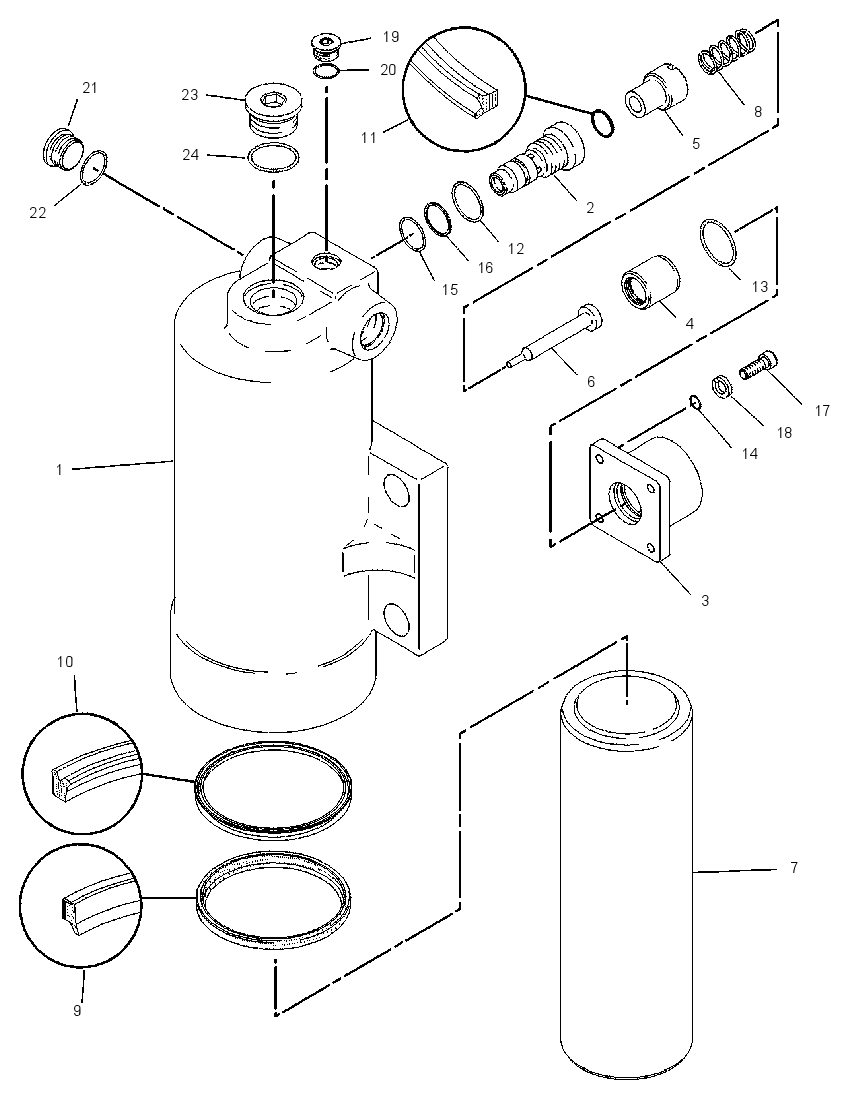 CYLINDER GP-AXLE OSC LOCK 8U6848 CAT