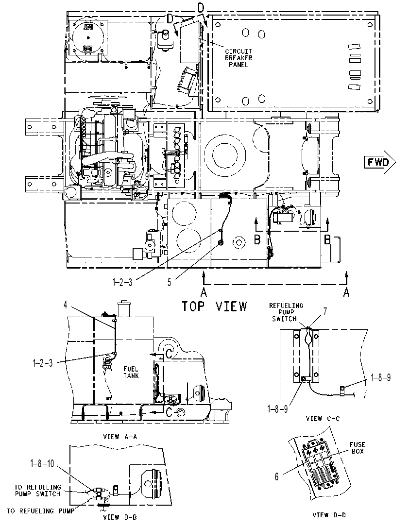 WIRING GP-REFUELING PUMP 1059885 CAT