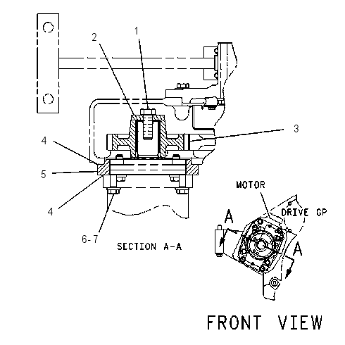 MOUNTING GP-MOTOR 1114668 CAT