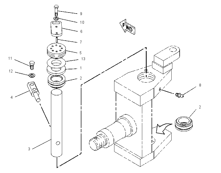 SUPPORT GP-SUSPENSION 6R0196 CAT