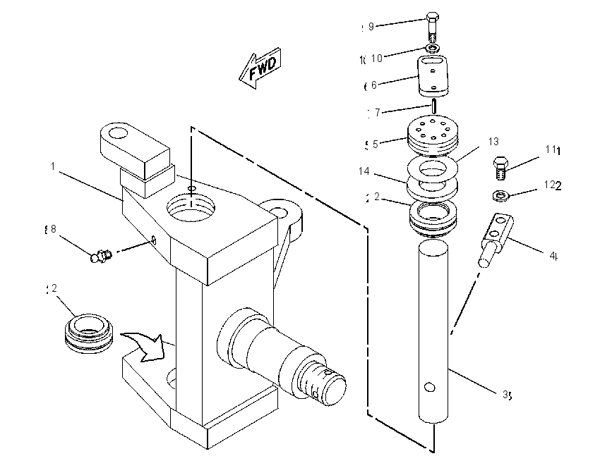 SUPPORT GP-SUSPENSION 6R0195 CAT