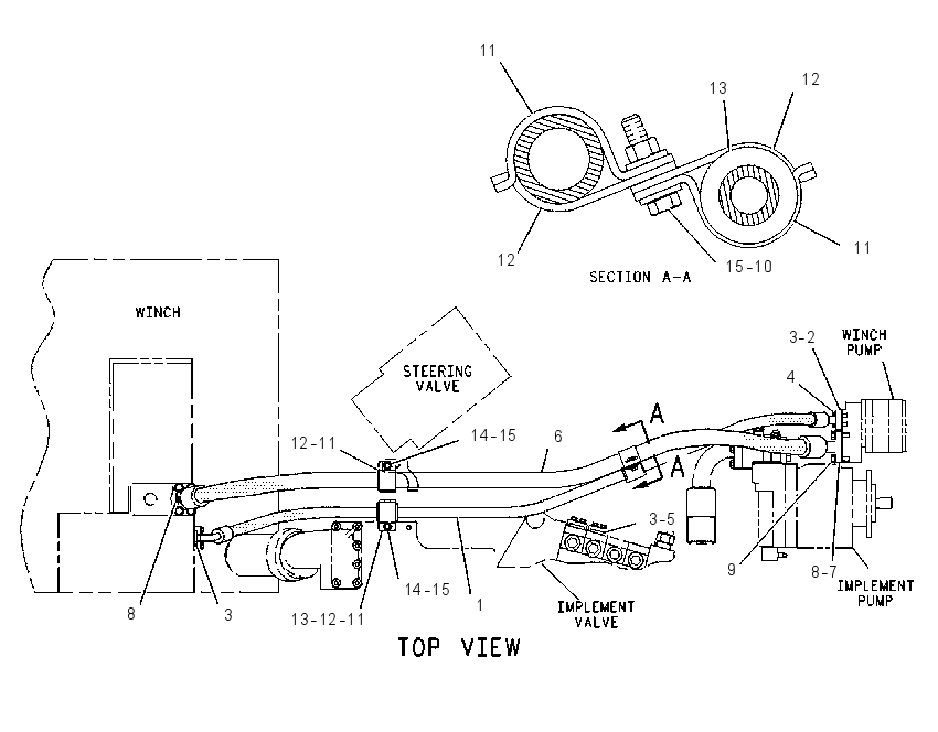 LINES GP-WINCH 1071817 CAT