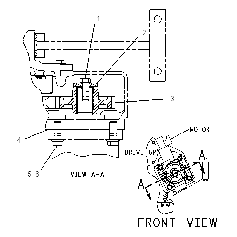 MOUNTING GP-MOTOR 1114671 CAT