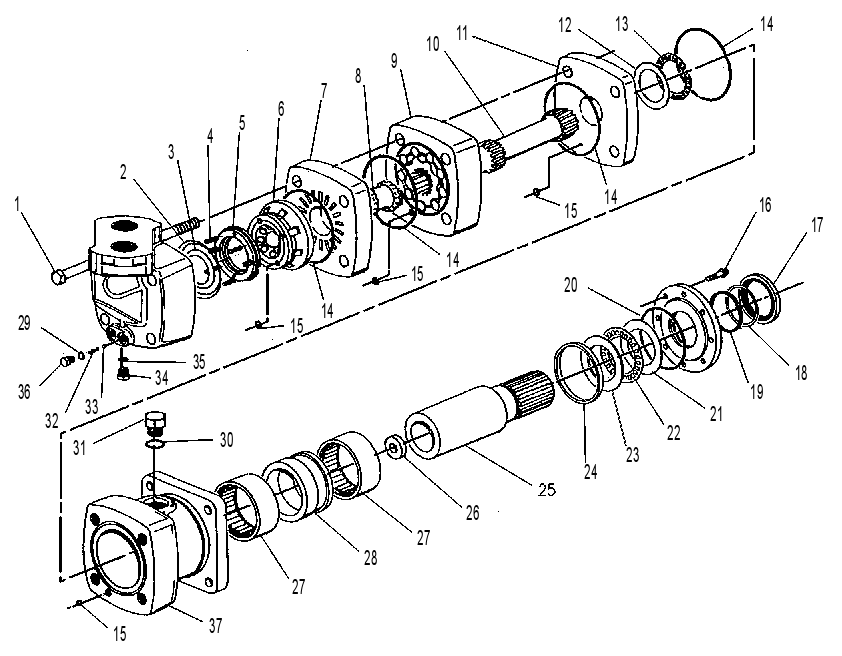 Героторный мотор 8C7014 CAT