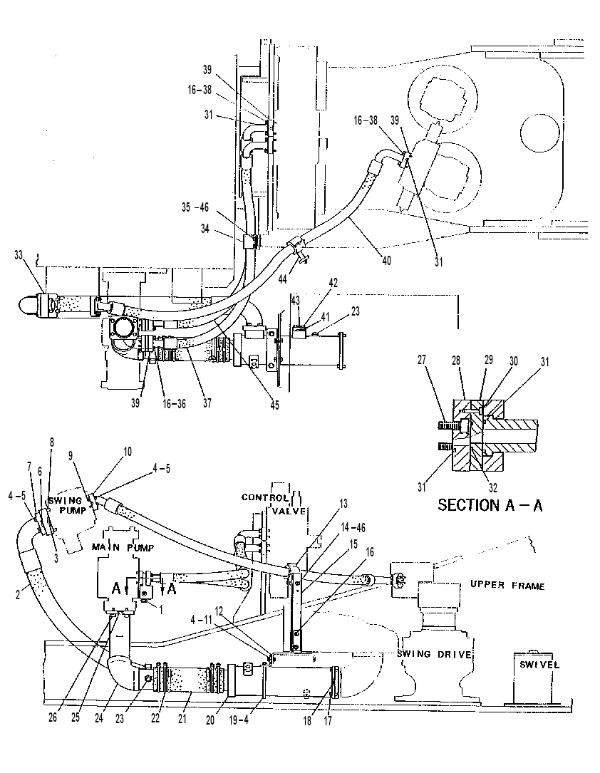 Трубопроводы насоса 4I0948 CAT
