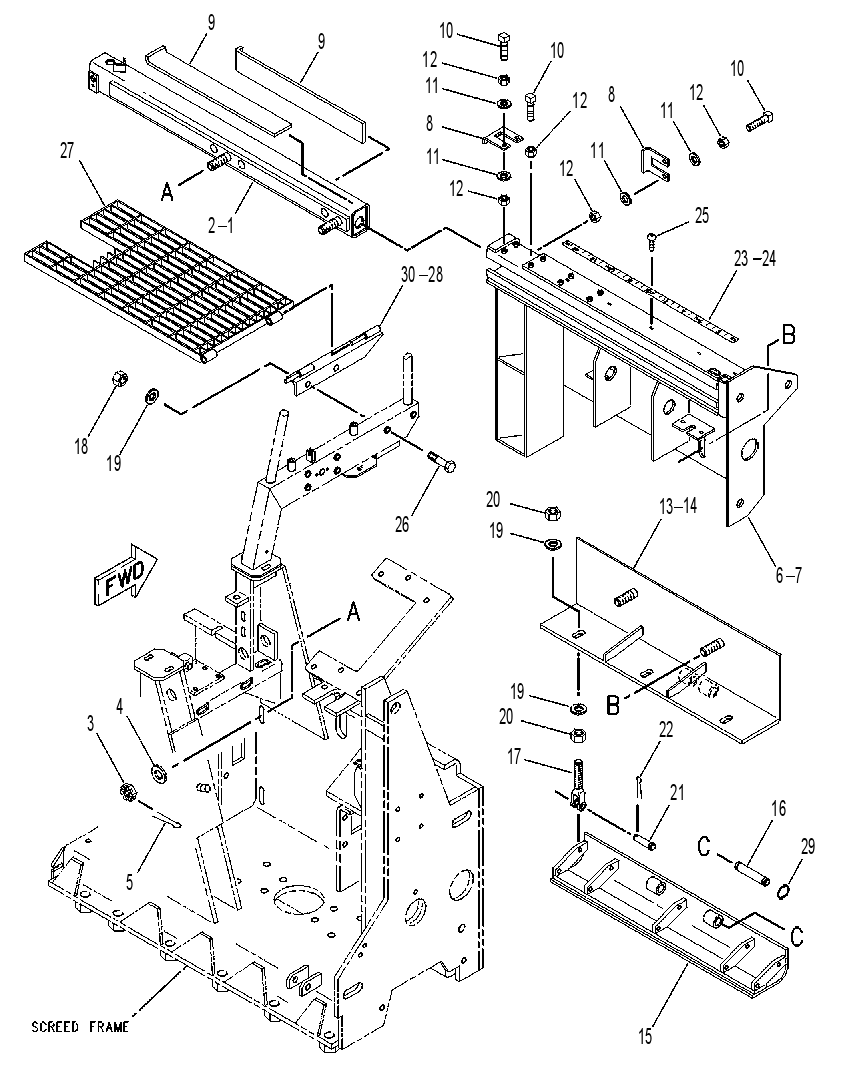 FRAME GP-STRIKE-OFF 1154475 CAT