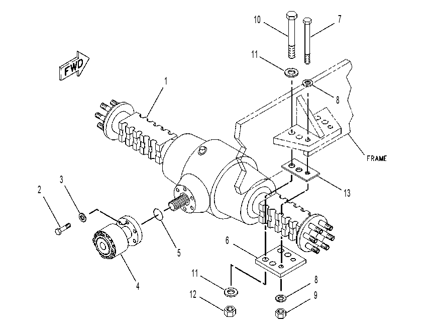 AXLE & MTG GP-DRIVE 1194995 CAT