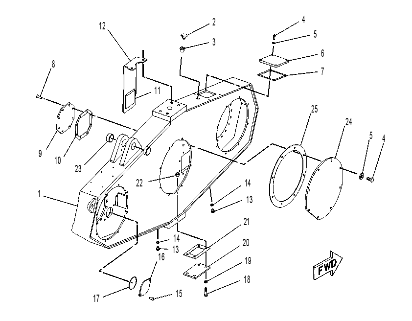 CASE & COVER GP-CHAIN DRIVE 1096646 CAT