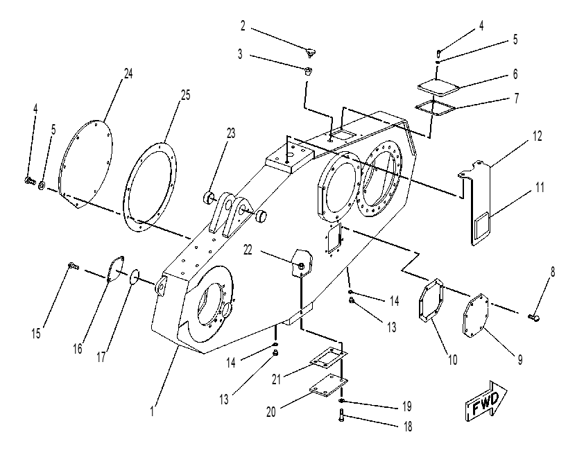 CASE & COVER GP-CHAIN DRIVE 1096645 CAT