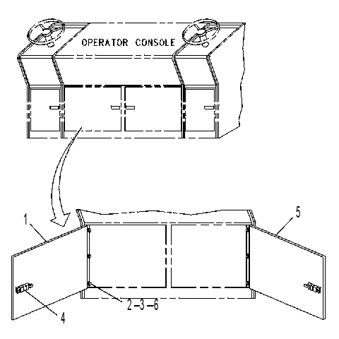 DOOR GP-CONSOLE 1G7782 CAT