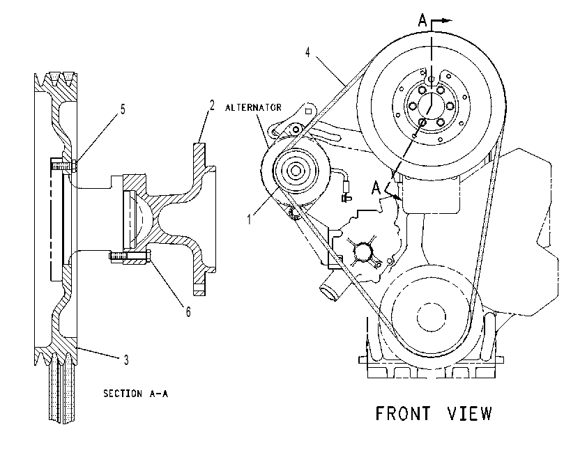PULLEY GP-FAN 1004601 CAT