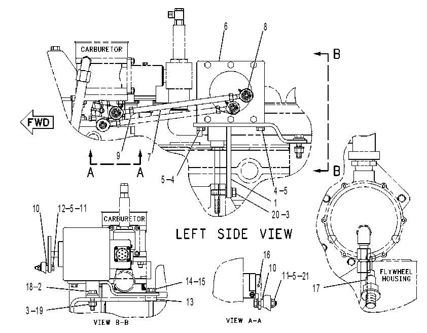 CONTROL GP-CARBURETOR 1087875 CAT