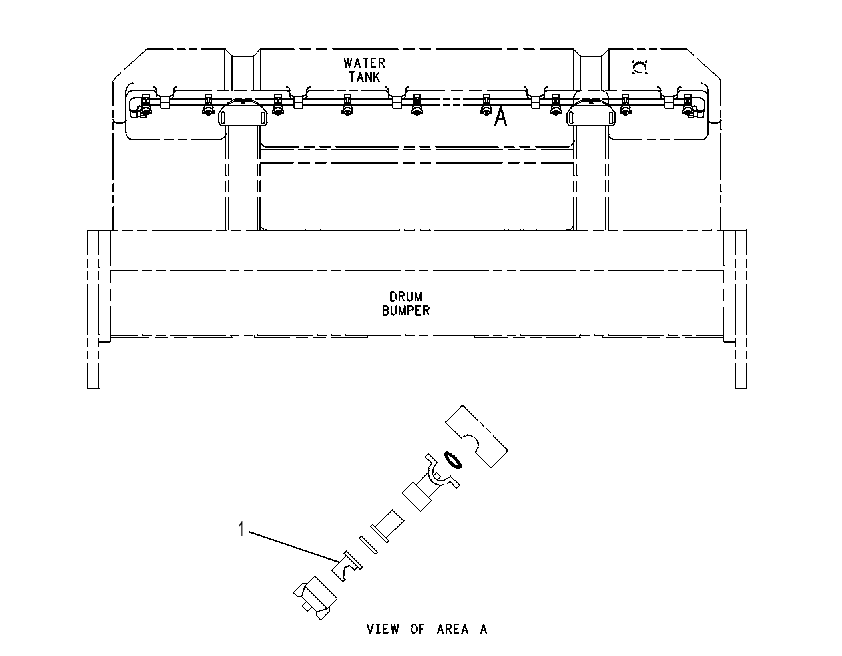 NOZZLE GP-WATER 1230134 CAT